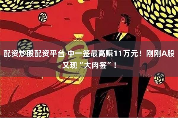 配资炒股配资平台 中一签最高赚11万元！刚刚A股又现“大肉签”！
